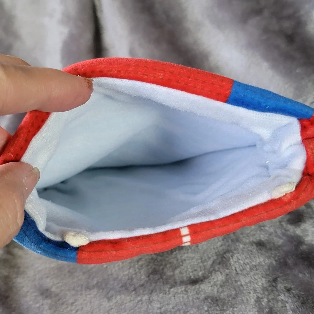 Bark Mutz Puptato Chips Dog Toy OS Red Blue Excellent Crinkle Hide-A-Treat Plush